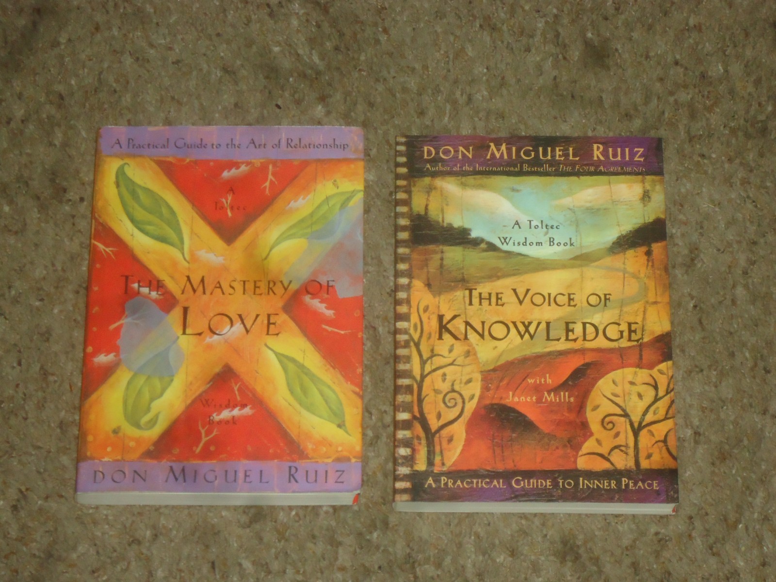 Lot 5 Don Miguel Ruiz Books Four Agreements Fifth Mastery Love Voice Knowledge