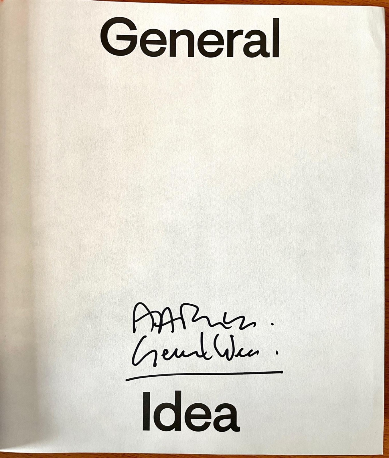 General Idea SIGNED AA Bronson large sc contemporary art book boxed 2022