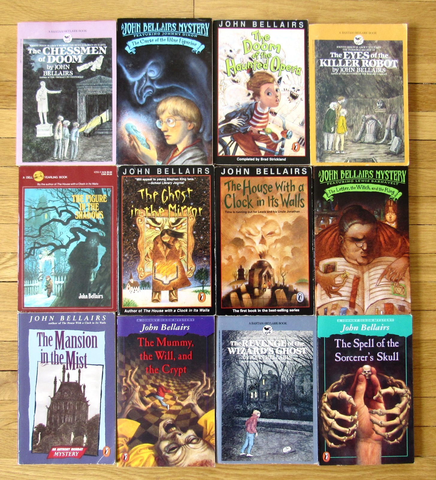 Lot 12 JOHN BELLAIRS Books Killer Robot Mansion in Mist Ghost in Mirror PB L1