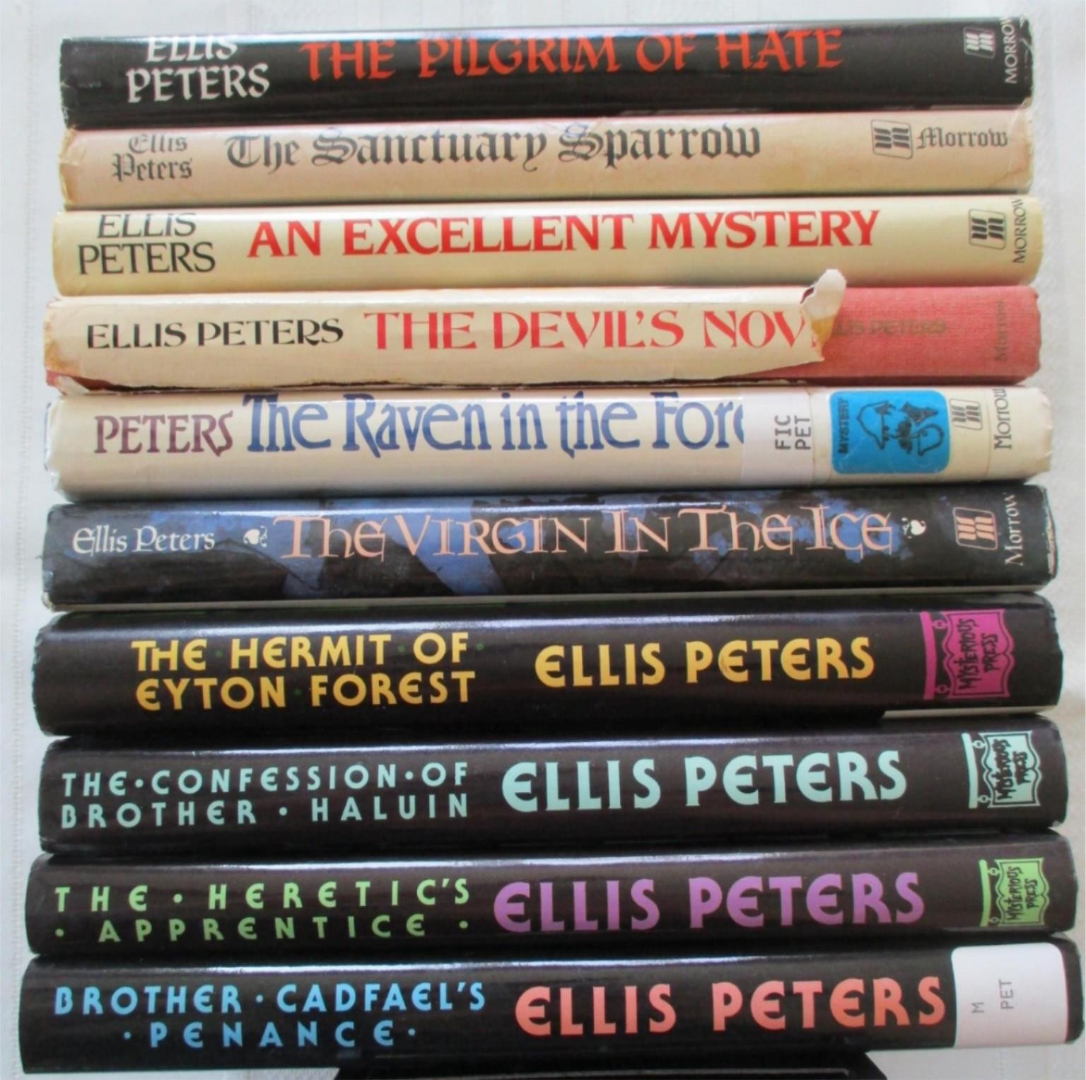 ELLIS PETERS 10 HCDJ Book Lot BROTHER CADFAEL Series Medieval Mystery 5 1st Ed