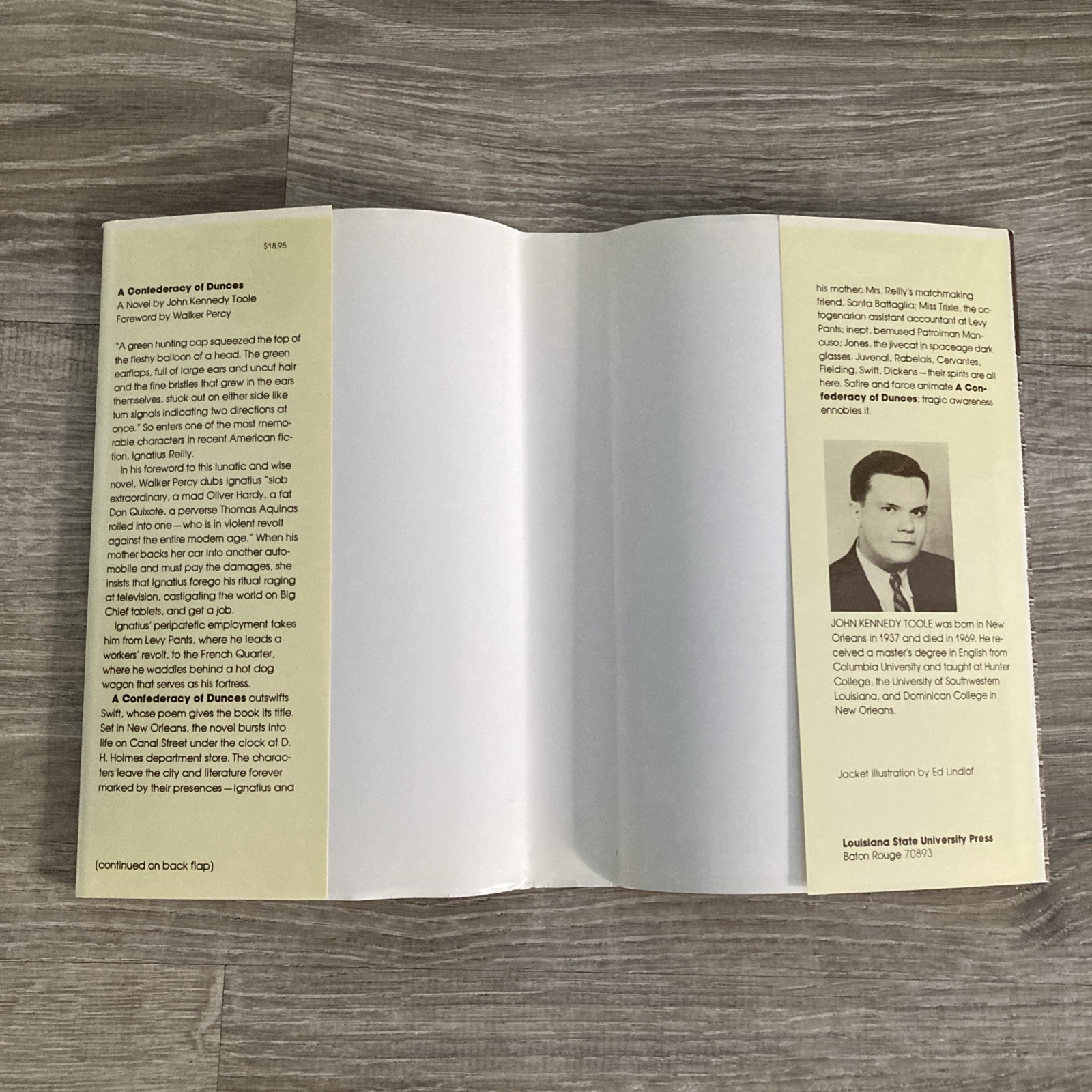 A Confederacy of Dunces John Kennedy Toole 11th printing 1992 LSU Hardcover w/DJ