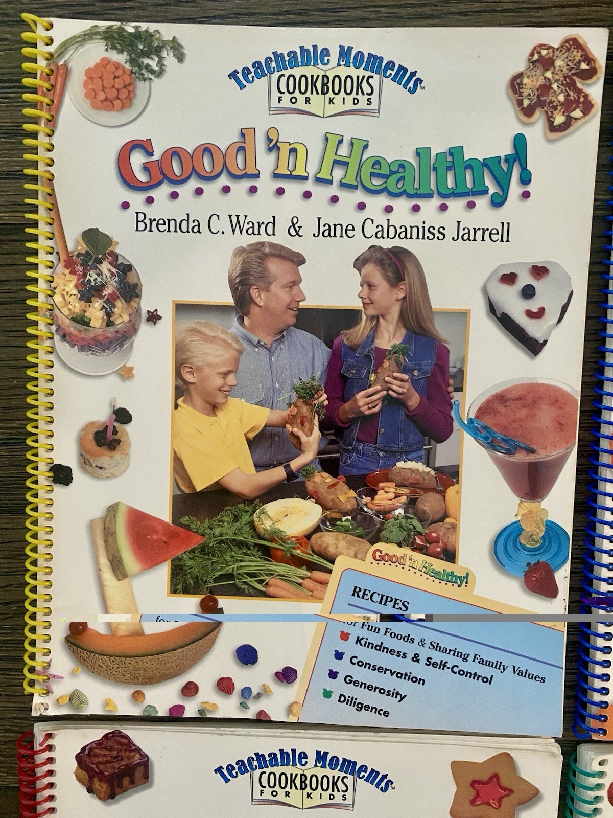 Vintage Teachable Moments Cookbooks for Kids Book Bundle Lot Homeschool Learn