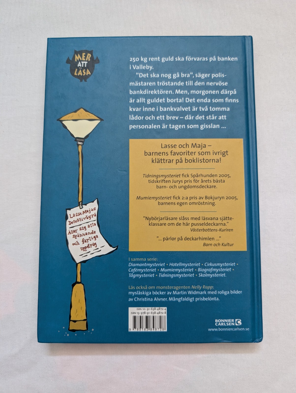 Lasse Maja’s Detective Agency 8 Book Hardcover Lot in Swedish Svenska Widmark