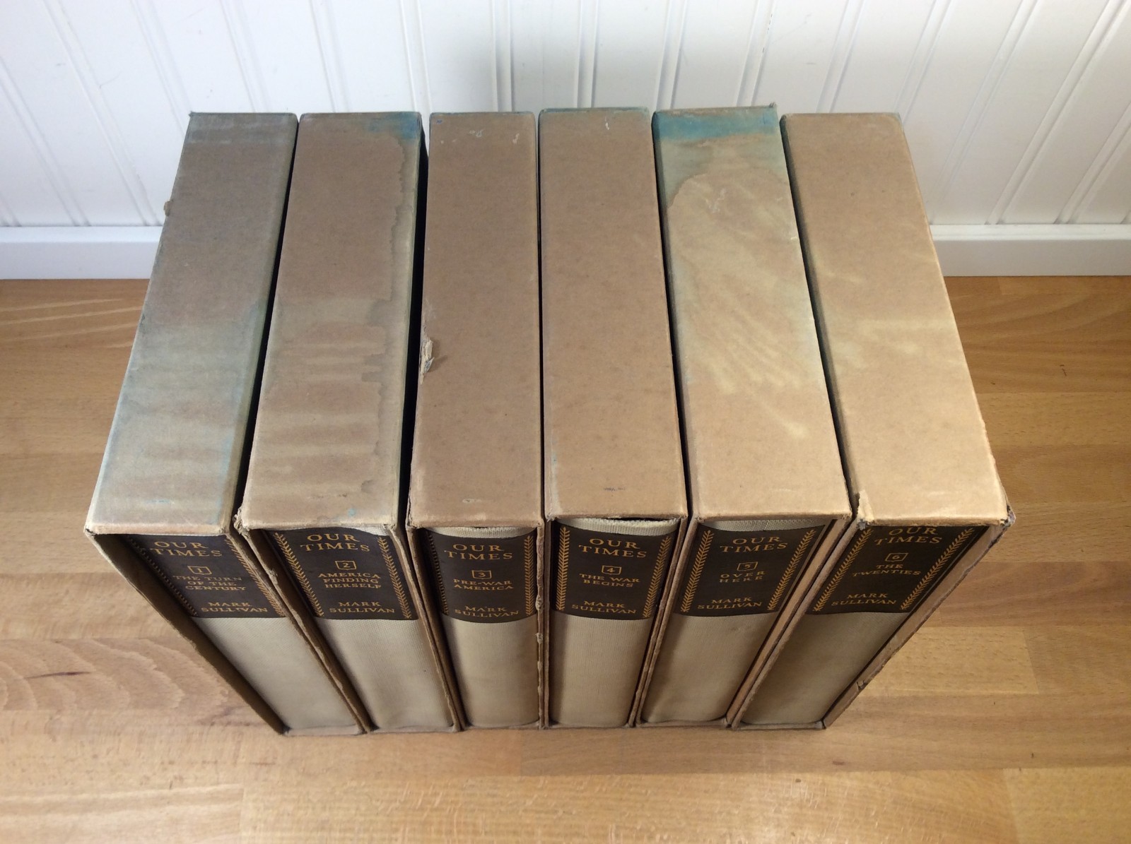 Our Times, 6 Volume Hardcove Set, SIGNED Mark Sullivan, Limited Numbered Edition