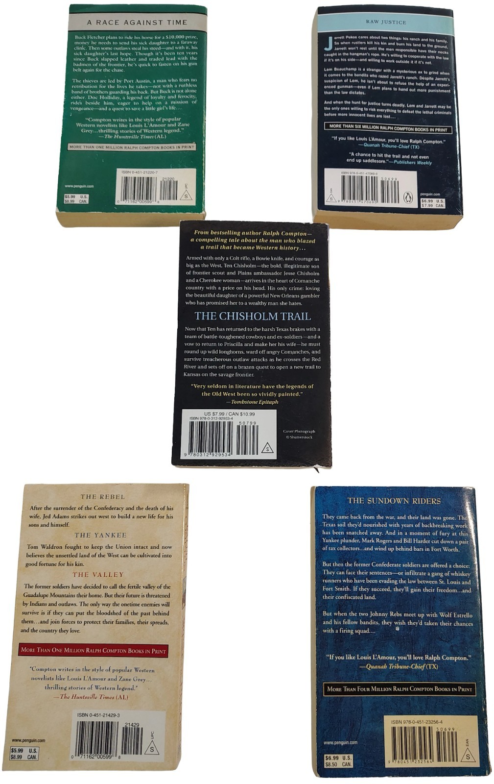 5-Book Western Starter Collection Series By Ralph Compton