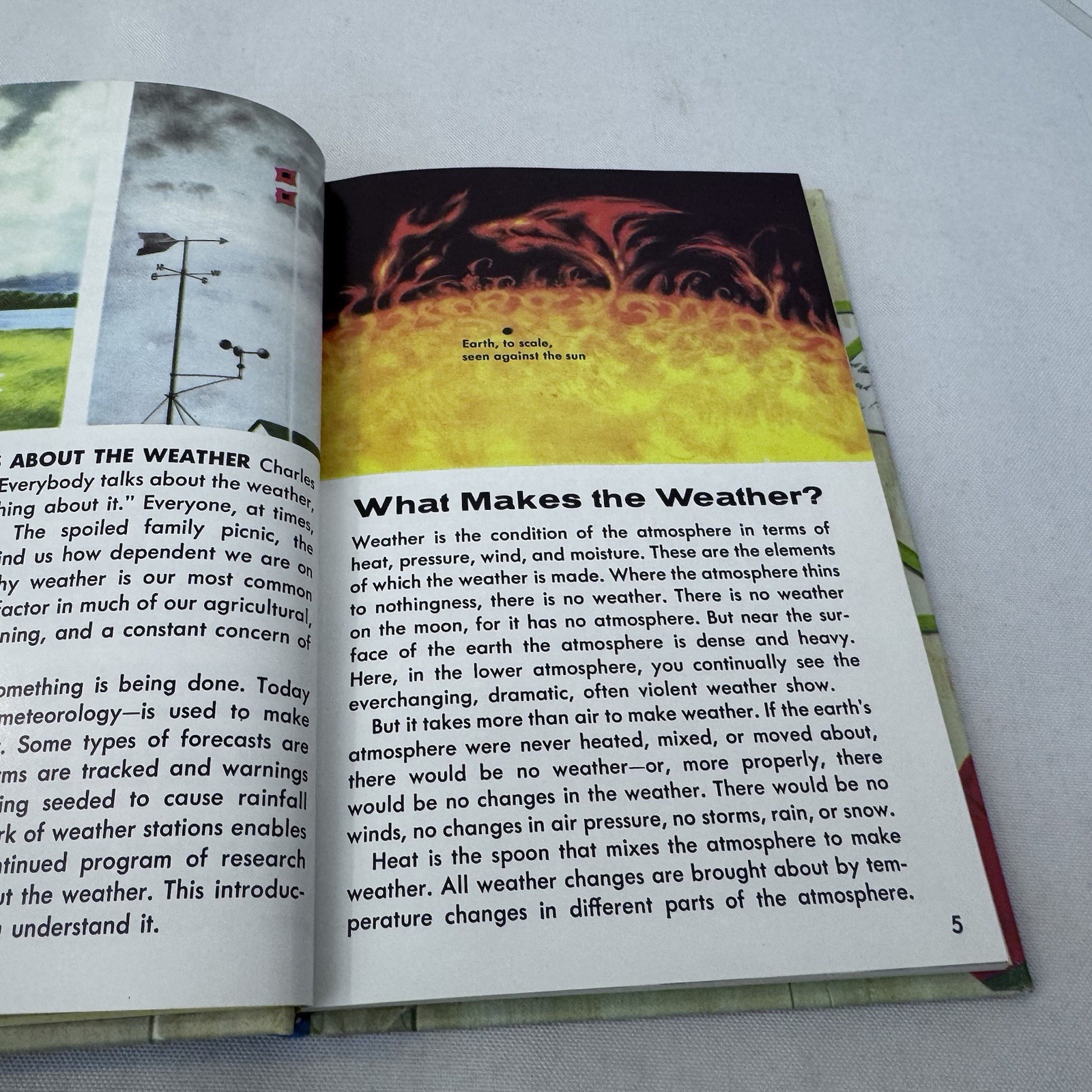Weather – Herbert S. Zim 1965, Hardback Book Golden Science Guide 301 Color