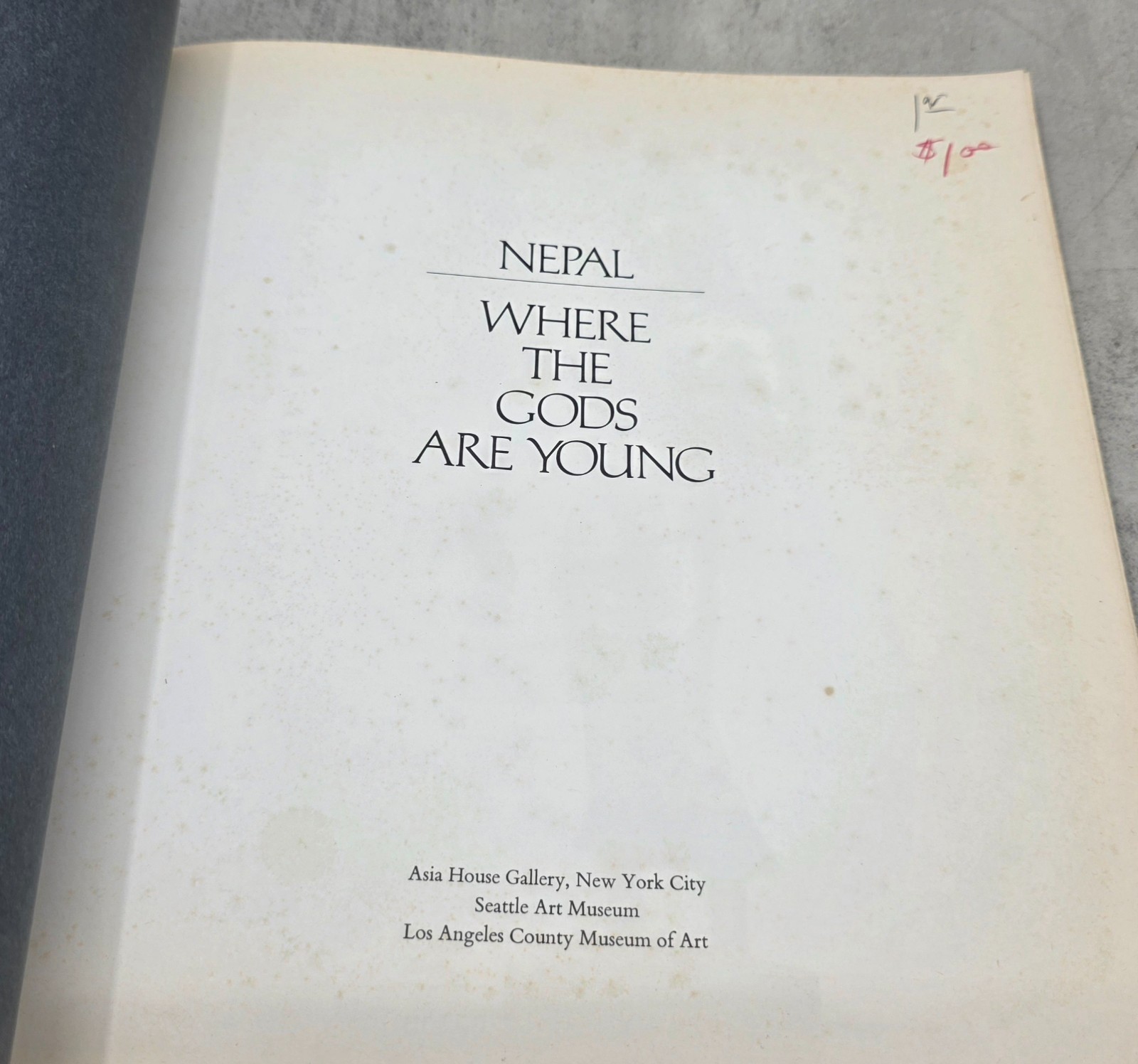 Vintage Asia Society Nepal Where The Gods Are Young Book Pratapaditya Pal 1975