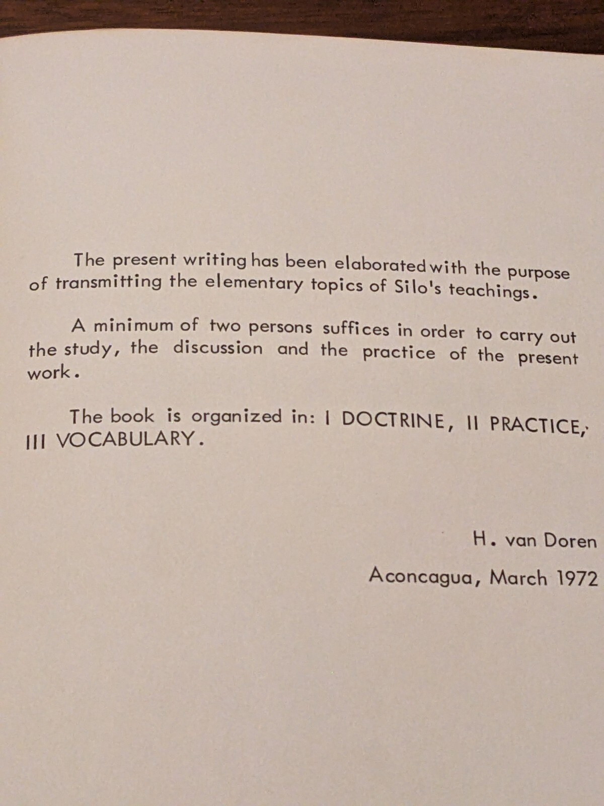 SILOISM: DOCTRINE PRACTICE VOCABULARY H Van Doren VinTagE BooK