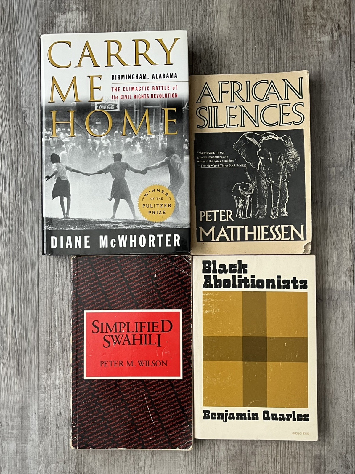 Vintage African and U.S. Black History Civil Rights Books Lot 4 Slavery Wildlife