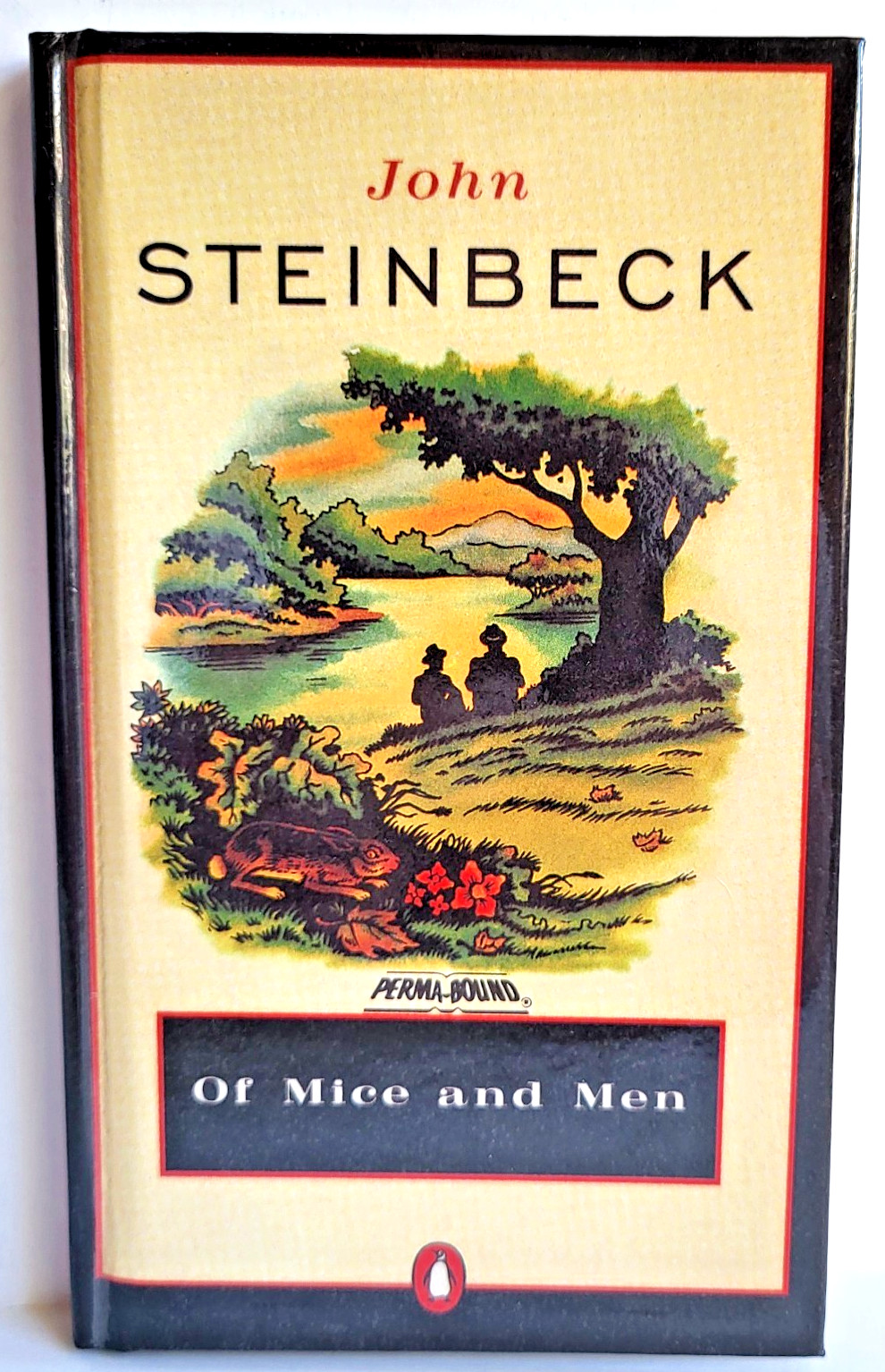 Of Mice and Men John Steinbeck HC Book Perma Bound Edition 1993