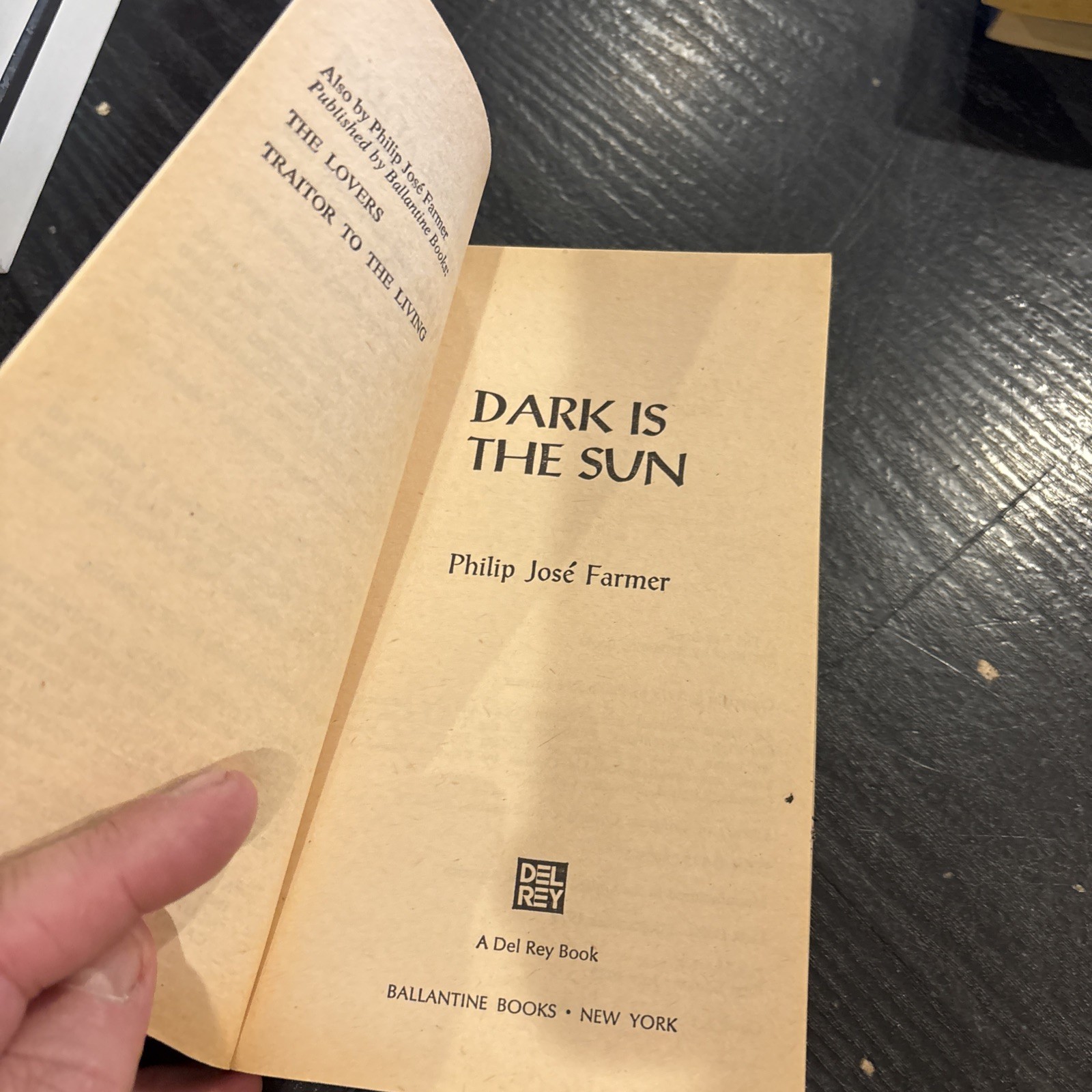 Dark is the Sun (Del Rey Books 1979) Philip Jose Farmer, PB 1st Paperback