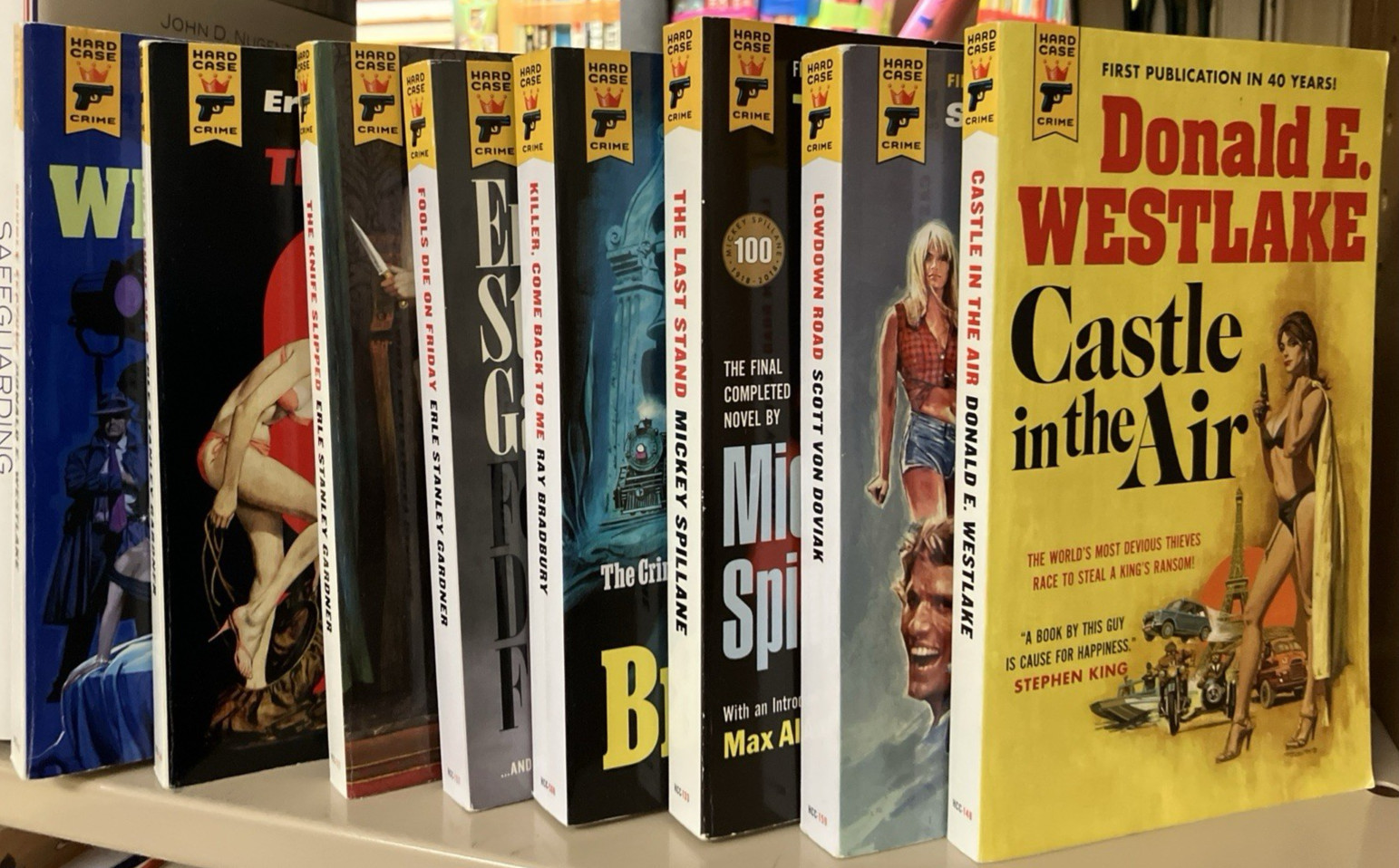 Hard Case Crime Noir Gardner Westlake Bradbury Spillane (Lot of 11 PBKs)