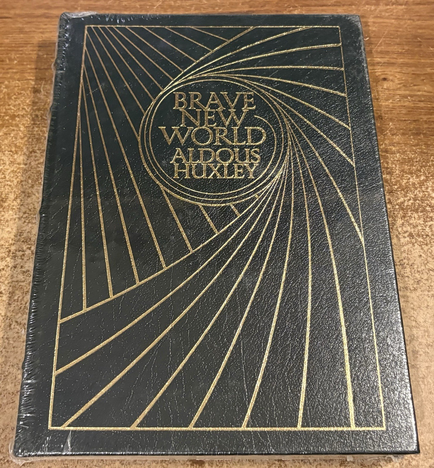 BRAVE NEW WORLD by Aldous Huxley HC BOOK Leather Bound EASTON PRESS Sealed!
