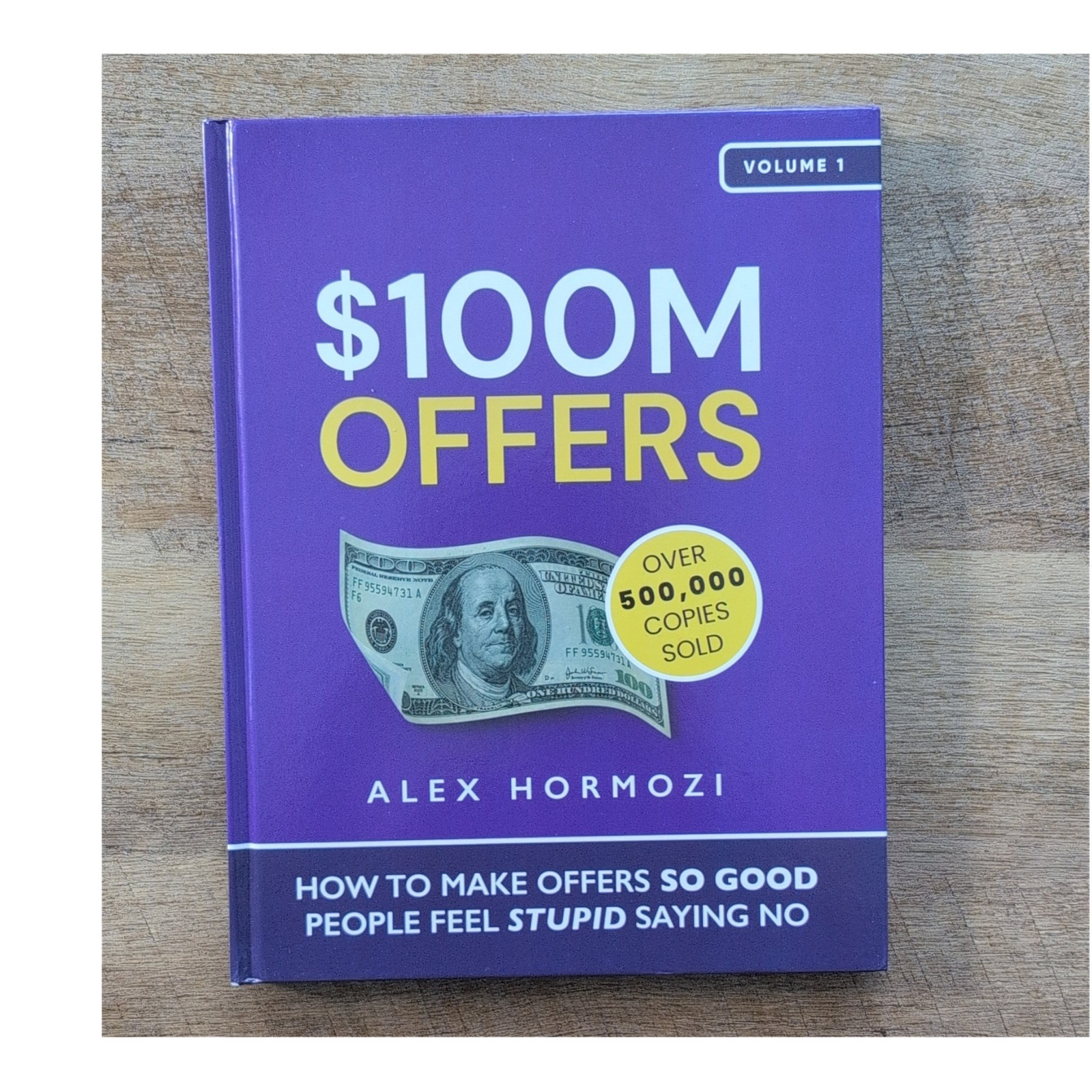 $100M Offers by Alex Hormozi Hardcover Business Sales Marketing Book