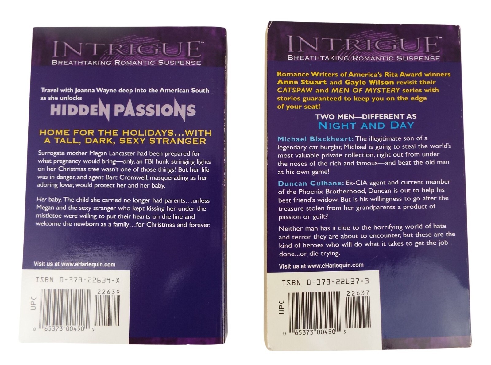 7 Harlequin Intrigue Paperback Books ~ Romance Suspense ~Secret Agent Santa