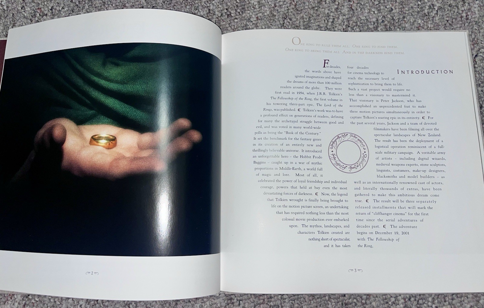 The Lord of the Rings Cannes Film Festival New Line Cinema Promotional Book