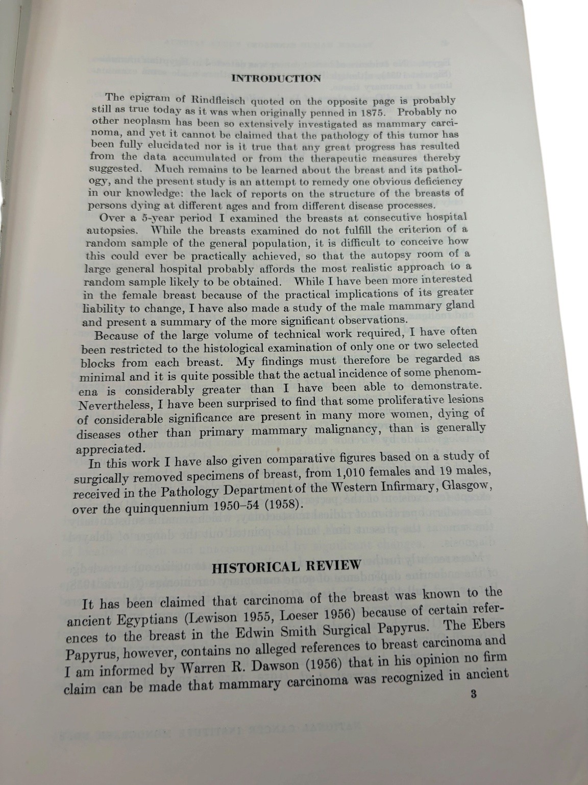 Autopsy Study Adult Human Breast Sandison 1962 NCI Monograph Pathology