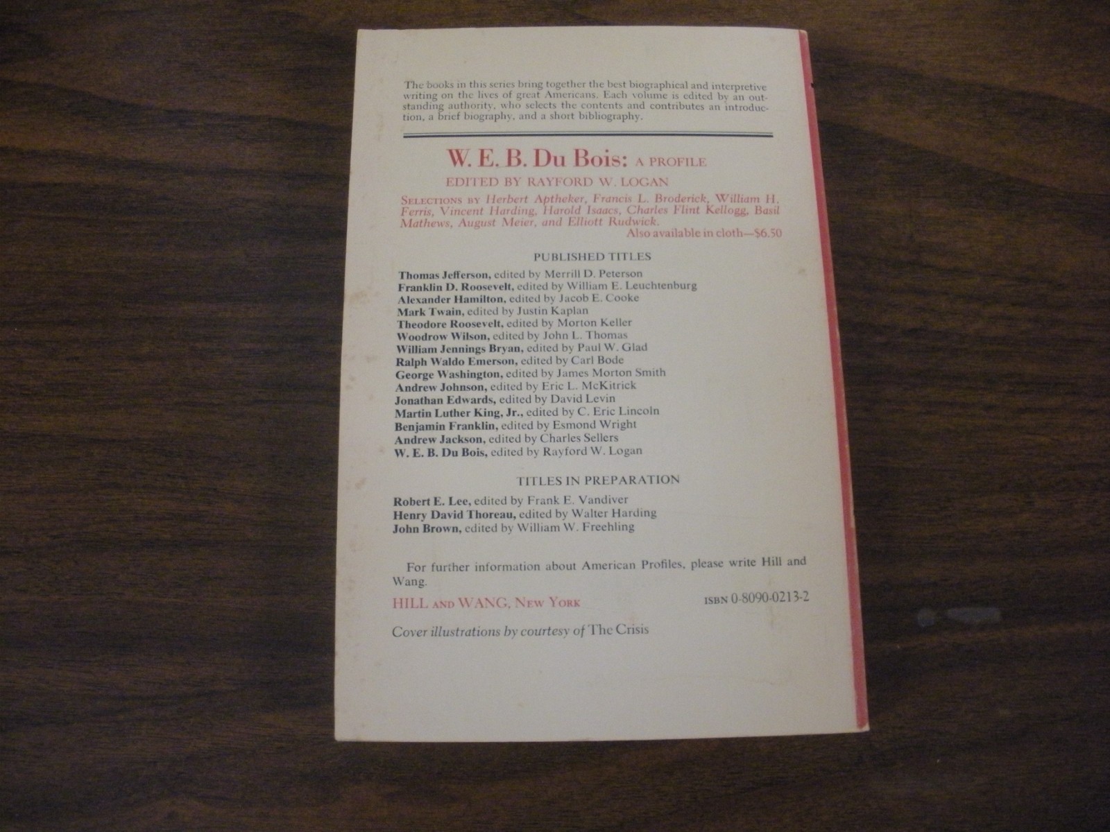 W.E.B. Du Bois: A Profile – Logan, Rayford Whittingham