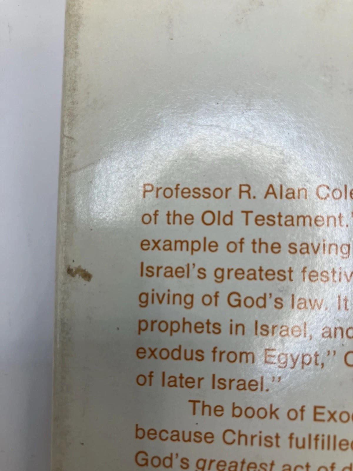 2 Exodus HC 1973 R Alan Cole Tyndale Old Testament Commentary InterVarsity Press