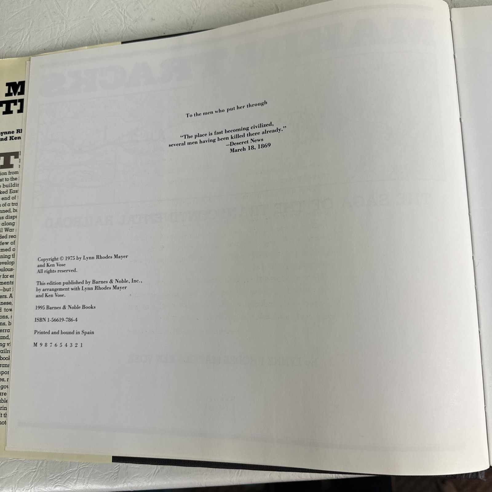 Making ‚ Tracks. The Story of the Transcontinental Railroad 210 Pages 1975