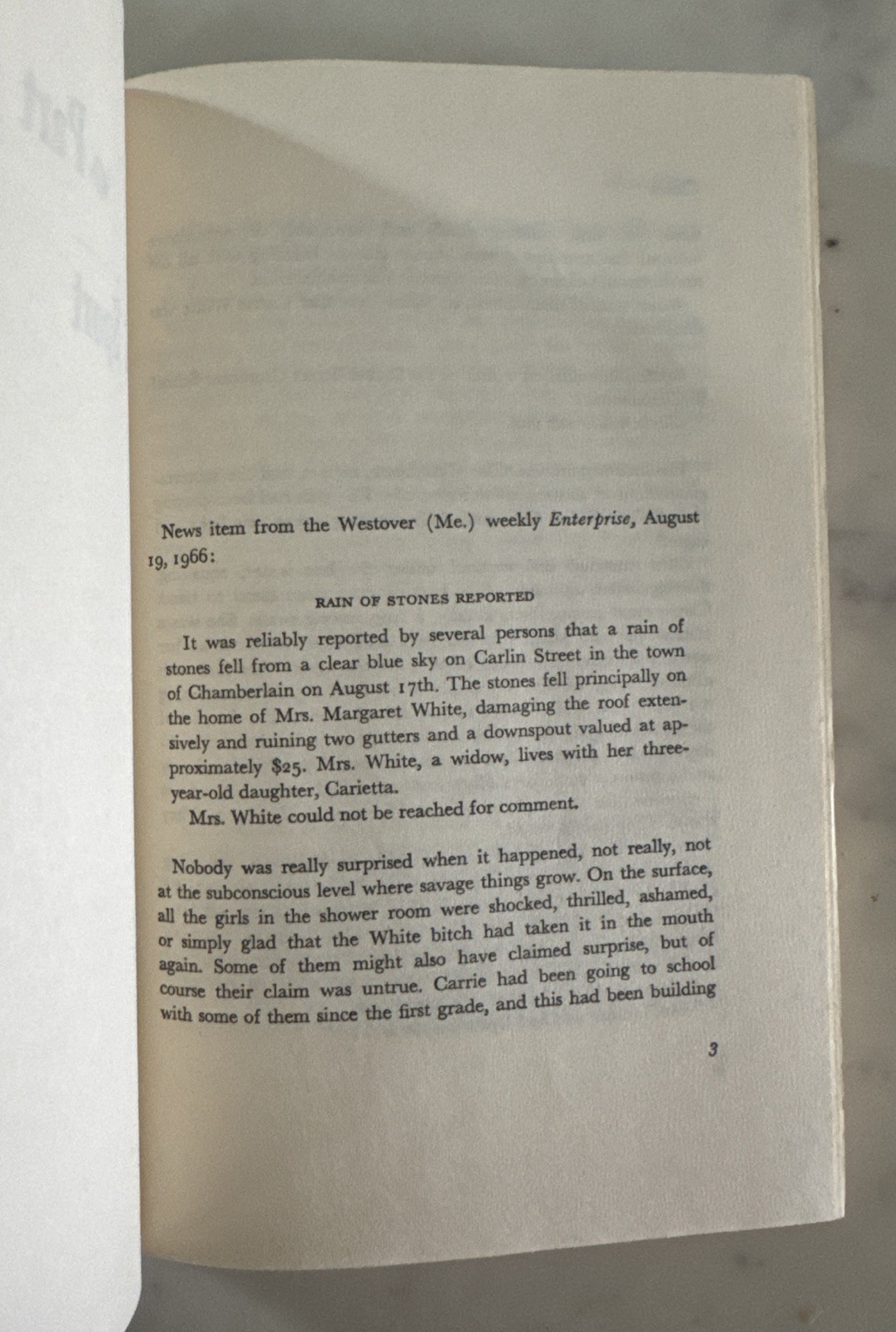 Carrie by Stephen King (Hardcover, Book Club Edition, 1974)