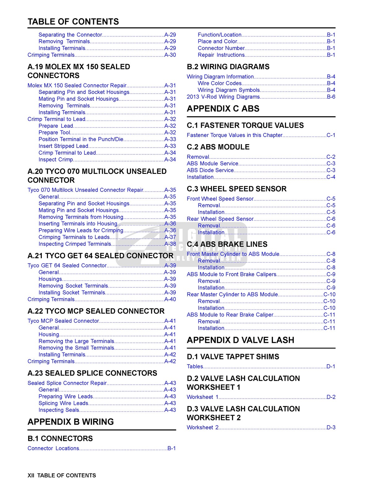 HARLEY-DAVIDSON VRSC V-Rod Models Service Manual 2013 – WIRE BOUND – COVERS