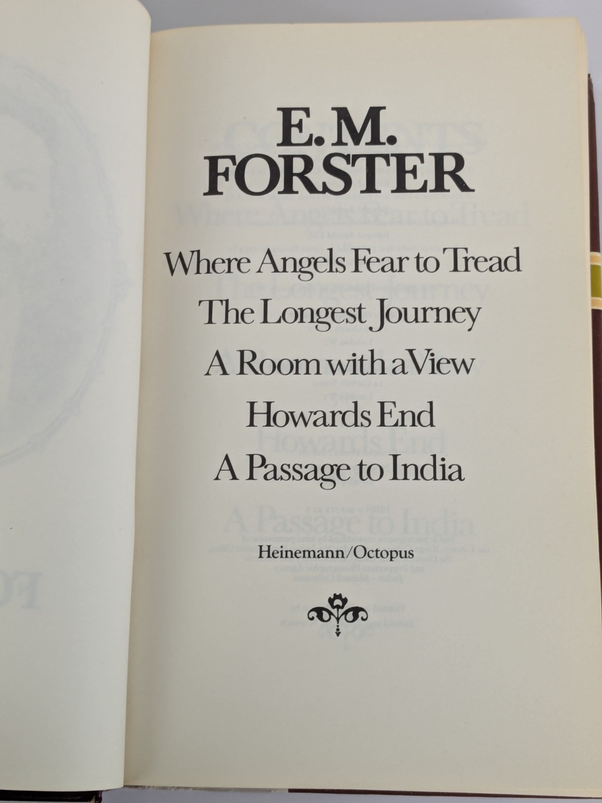E.M. Forster Omnibus Complete & Unabridged Vintage 1978 (Hardcover)