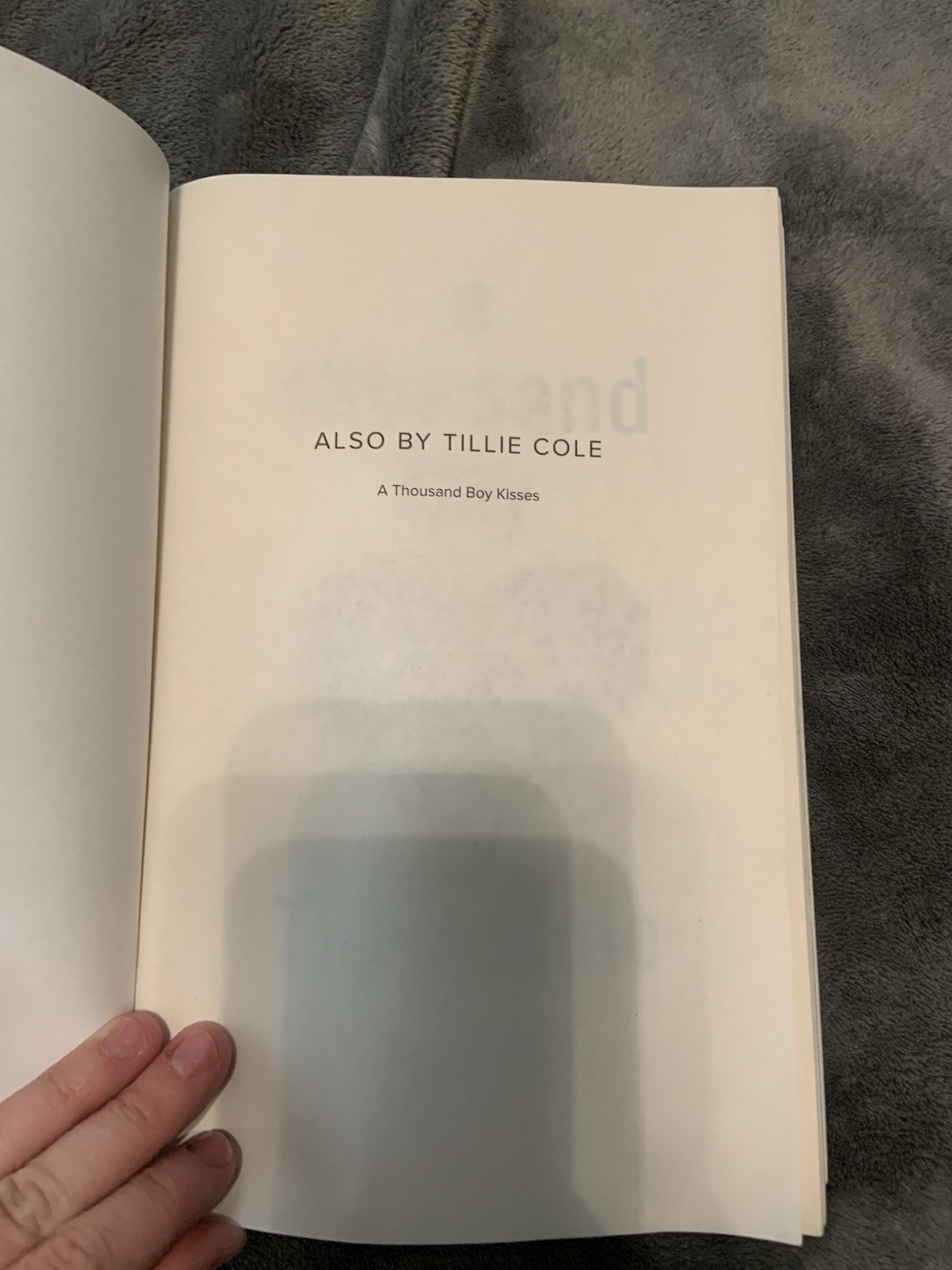 Thousand Boy Kisses: A Novel by Tillie Cole 2023, Trade Paperback Edition