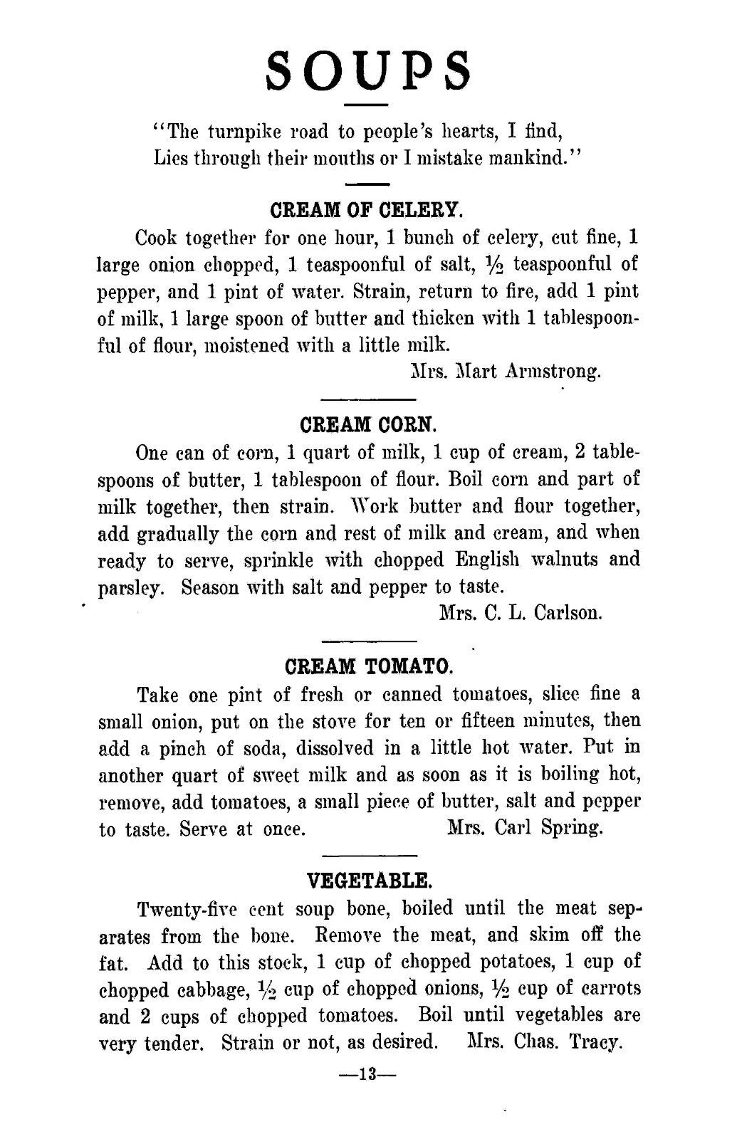 1915 Benson Woman’s Club Vintage Cook Book 175 Pages