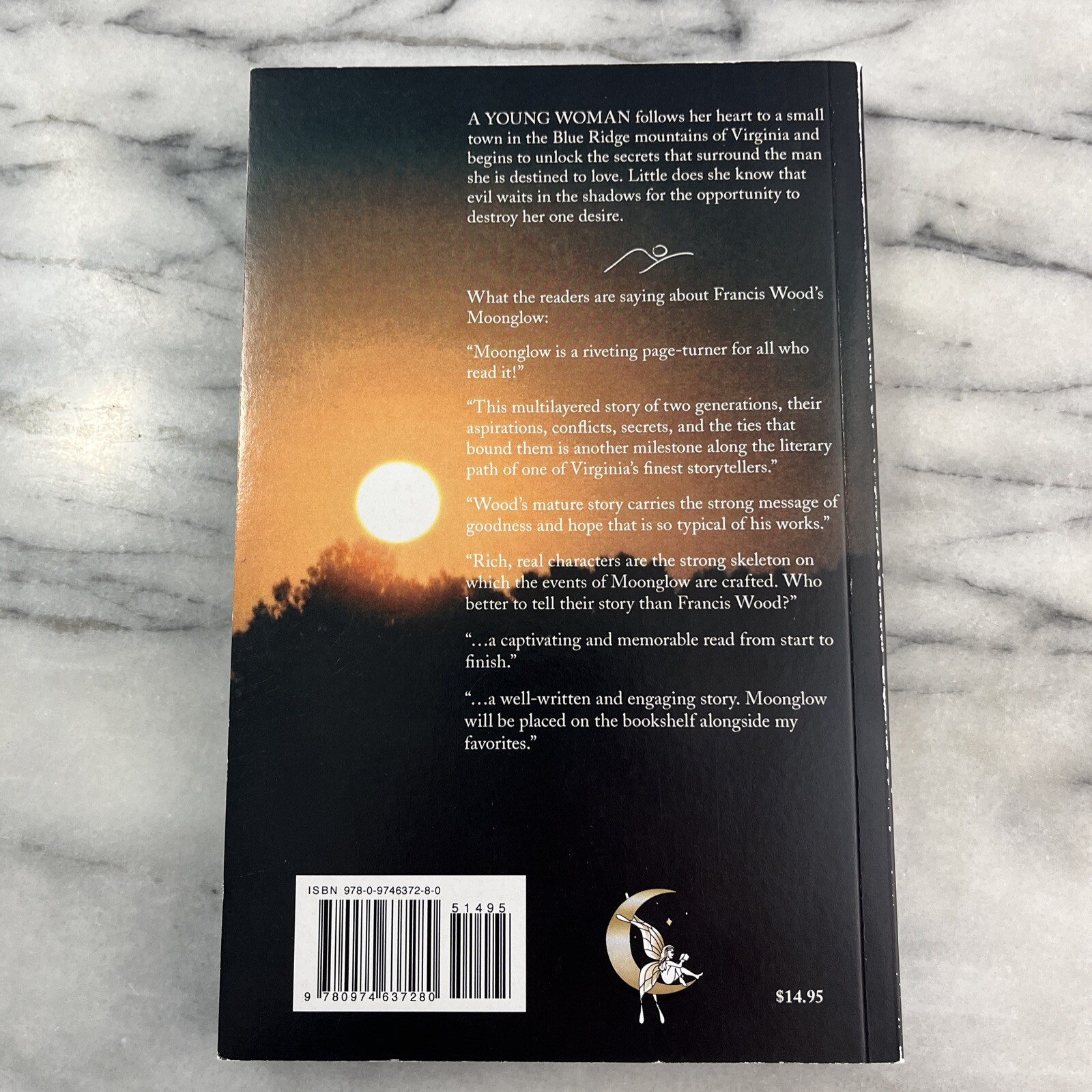 Moonglow by Francis Wood SIGNED 2008 Tip-Of-The-Moon 1st Edition Paperback
