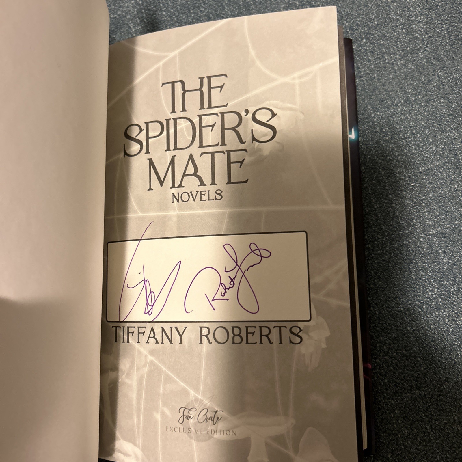 FaeCrate Spider’s Mate Trilogy Signed Gilded Edges Embossed Slip Case