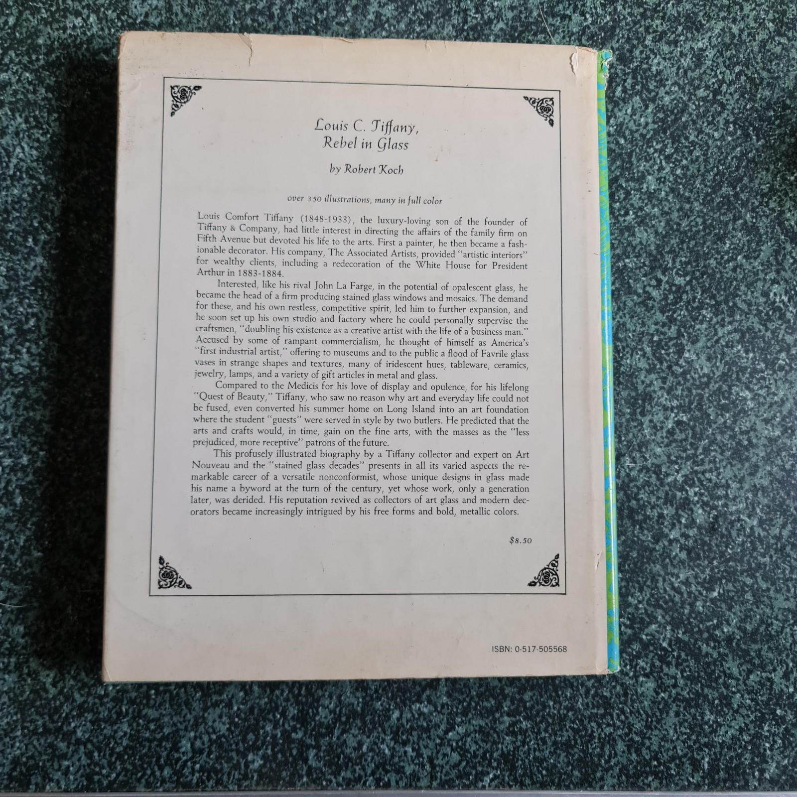 Louis C Tiffanys Glass Bronzes Hardcover Robert Koch