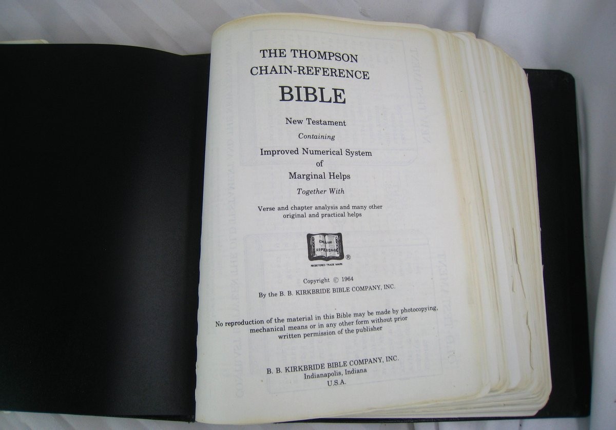 Thompson Chain Reference Bible Loose Leaf Wide Margin KIRKBRIDE 1964 4th Ed. KJV