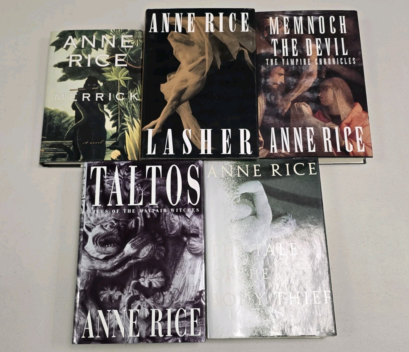 Anne Rice Hardcover Book Lot 5x (4 1st Editions) Vampire Chronicles Mayfair