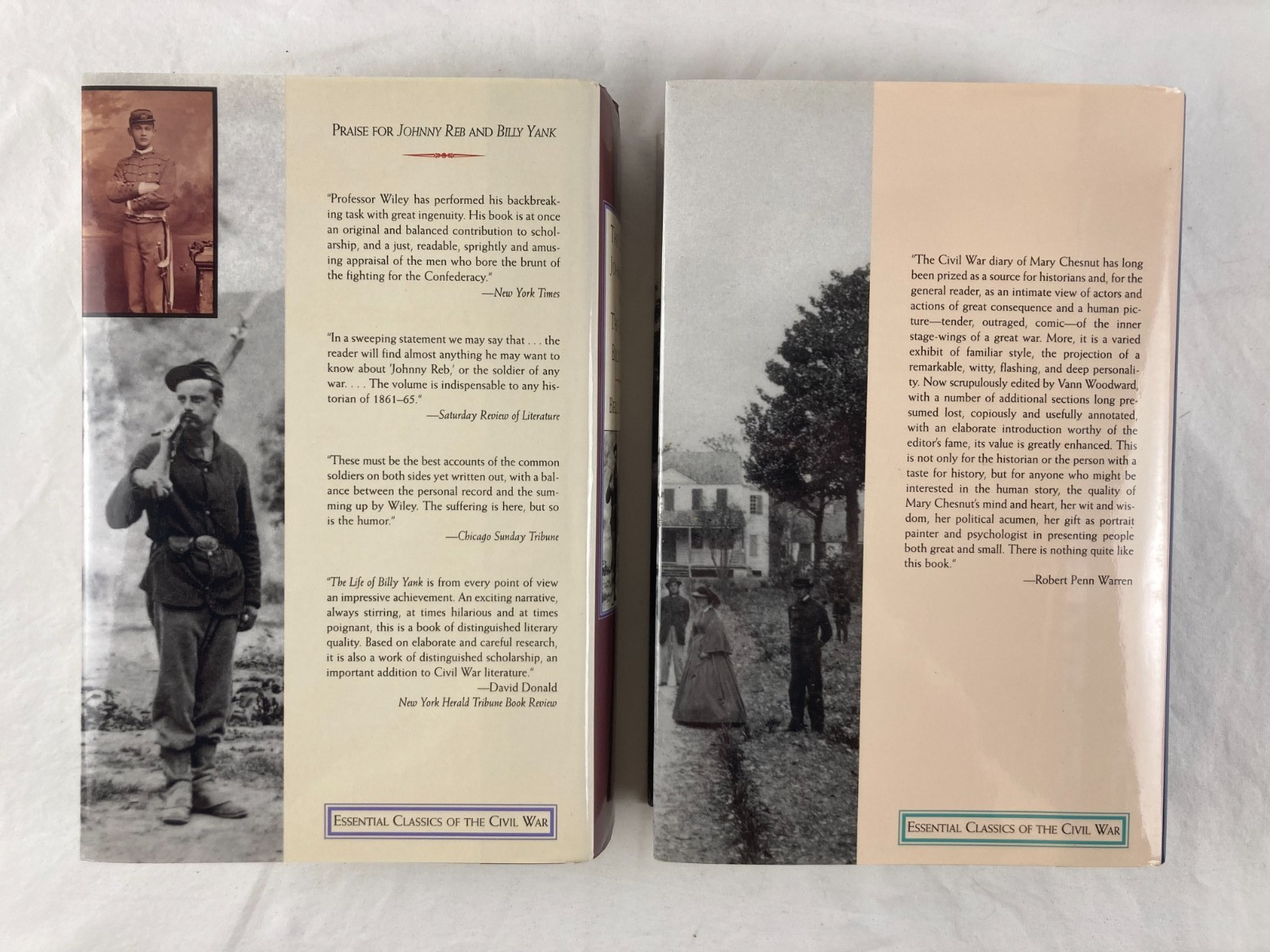 Life of Johnny Reb Billy Yank Mary Chesnut’s Civil War by Wiley & Woodward HCDJ