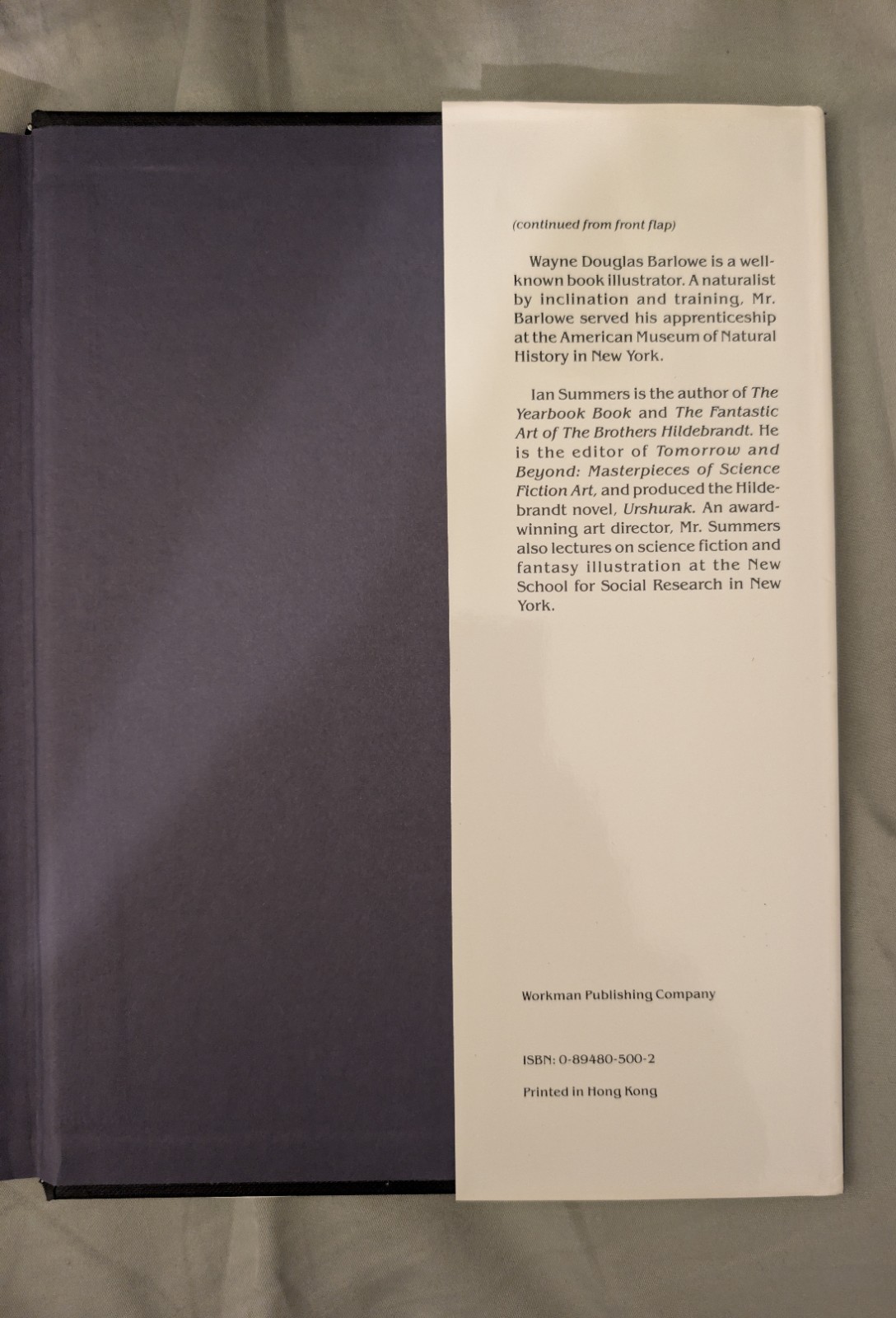 Barlowe’s Guide to Extraterrestrials Wayne Douglas Barlowe 1987 Hardcover HB