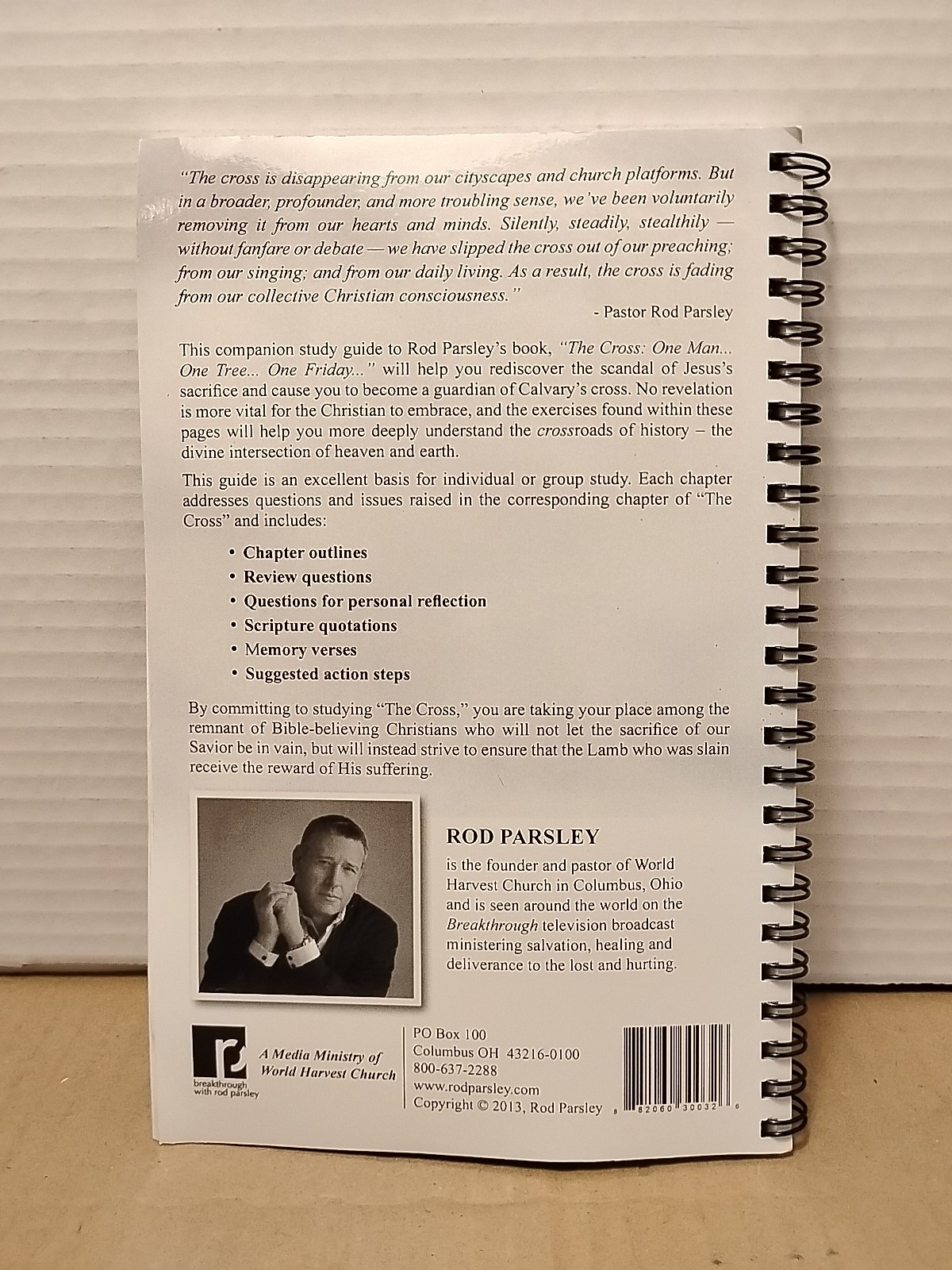 The Cross : Study Guide by Rod Parsley – 2013 – Spiral Paperback Workbook