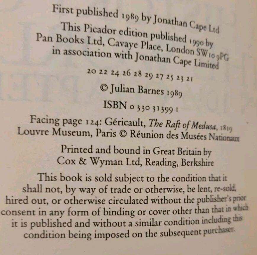 A History Of The World In 10 1/2 Chapters By Julian Barnes