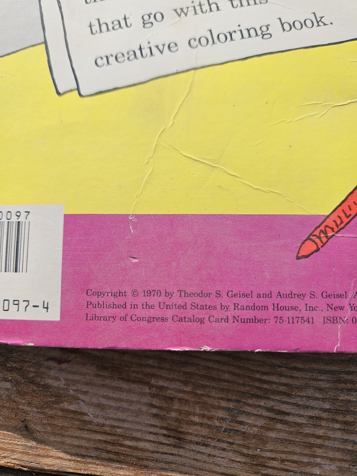 1970 Dr. Seuss — I Can Draw It Myself Book — 16 x 12″- All Pages Are Clean But 1