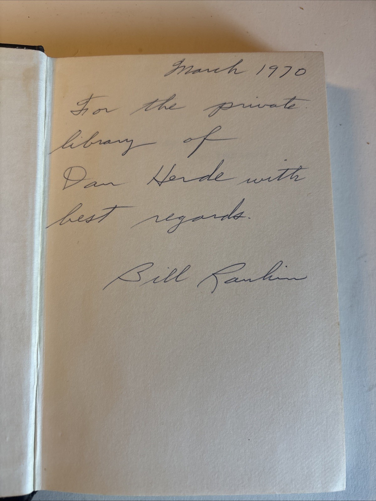 RARE ~SIGNED The Man Who Rode Thunder by William H Rankin