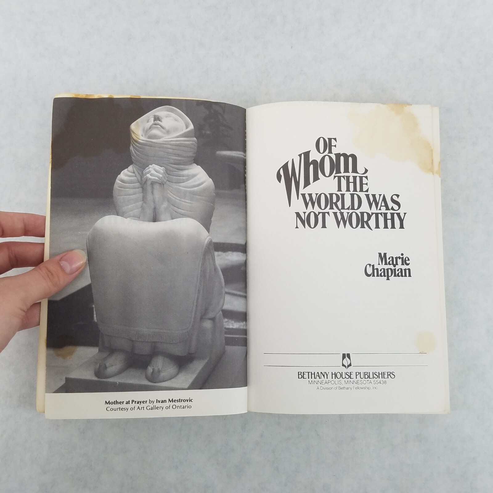 Of Whom the World Was Not Worthy – 1980 Softcover by Marie Chapian