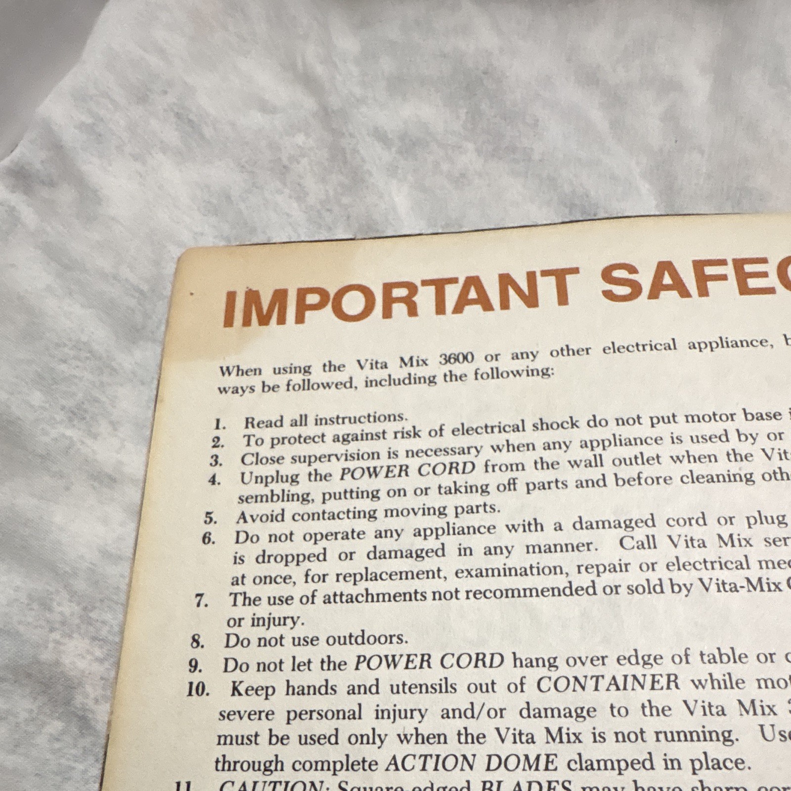 Vita Mix 3600 Complete Recipes & Instructions Paperback English Illustrated
