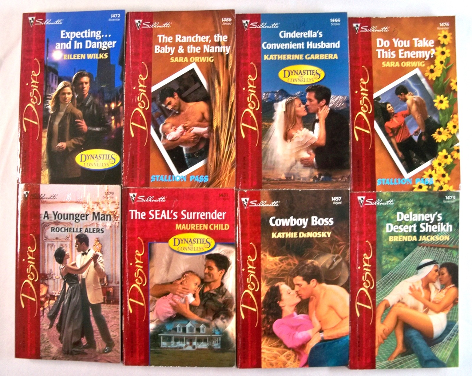 Lot of 48 Vintage Harlequin/Silhouette ‚Desire‘ & ‚Temptation‘ Series Paperbacks