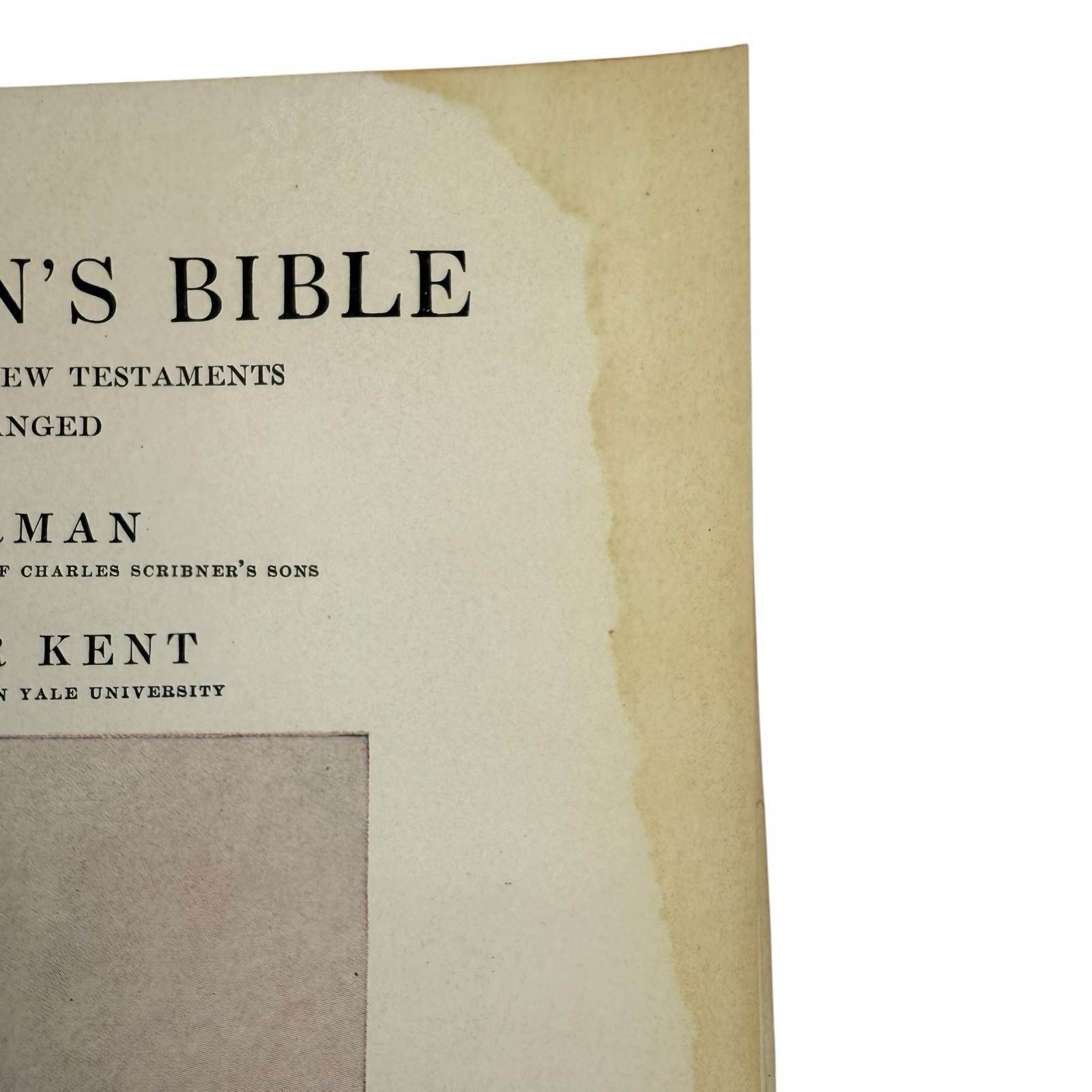 1922 Children’s Bible Sherman Kent Scribners First Edition Illustrated HC Color