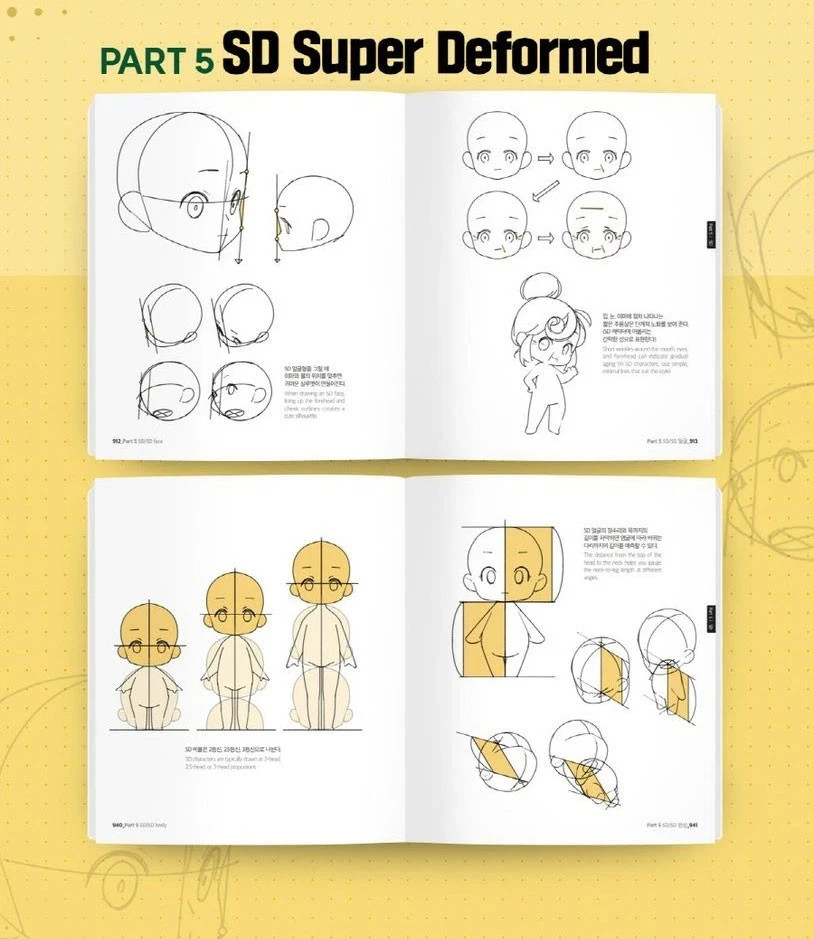 Point Character Drawing 2 by TACO K-Book Manga Art Guide Korean English LEZHIN