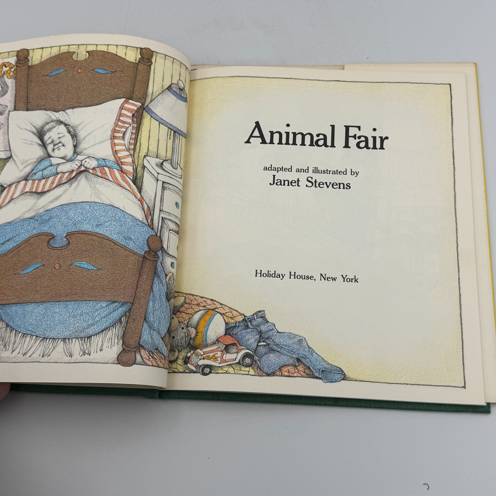 Animal Fair by Janet Stevens Signed First Edition 1981 HCDJ Childrens Book