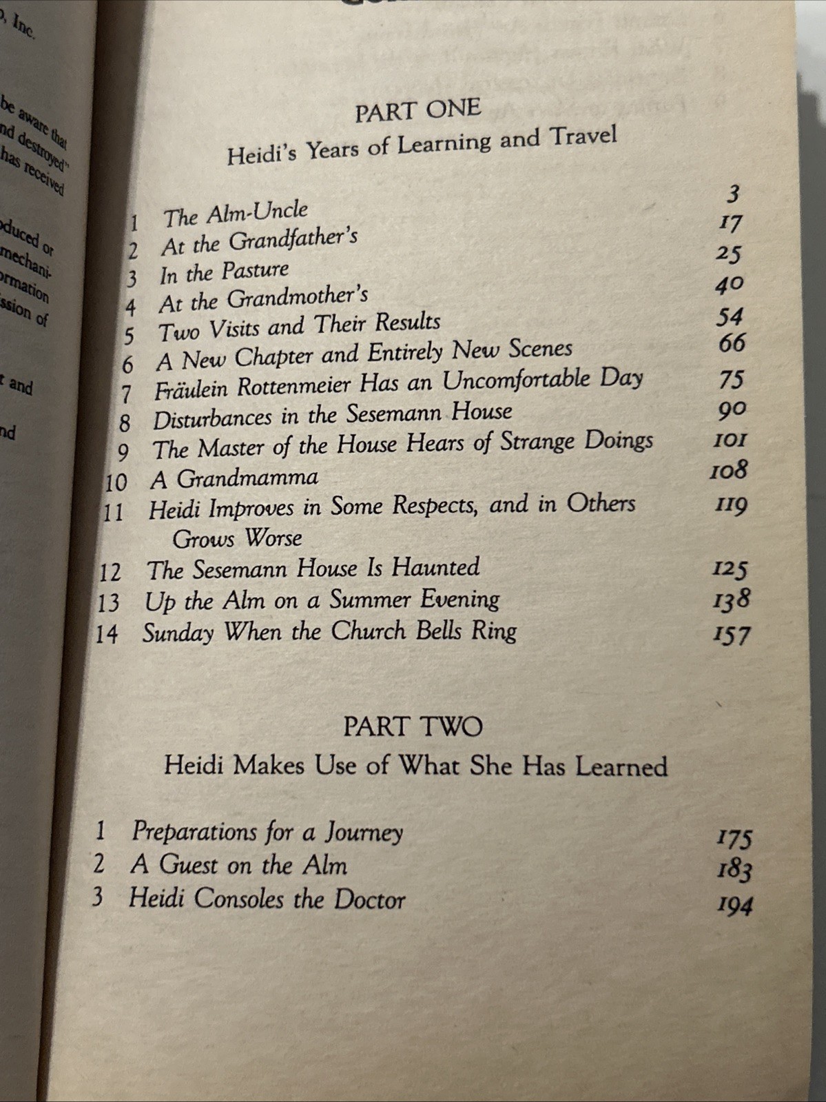 Heidi by Johanna Spyri Paperback Courtesy Of Walt Disney Home Video