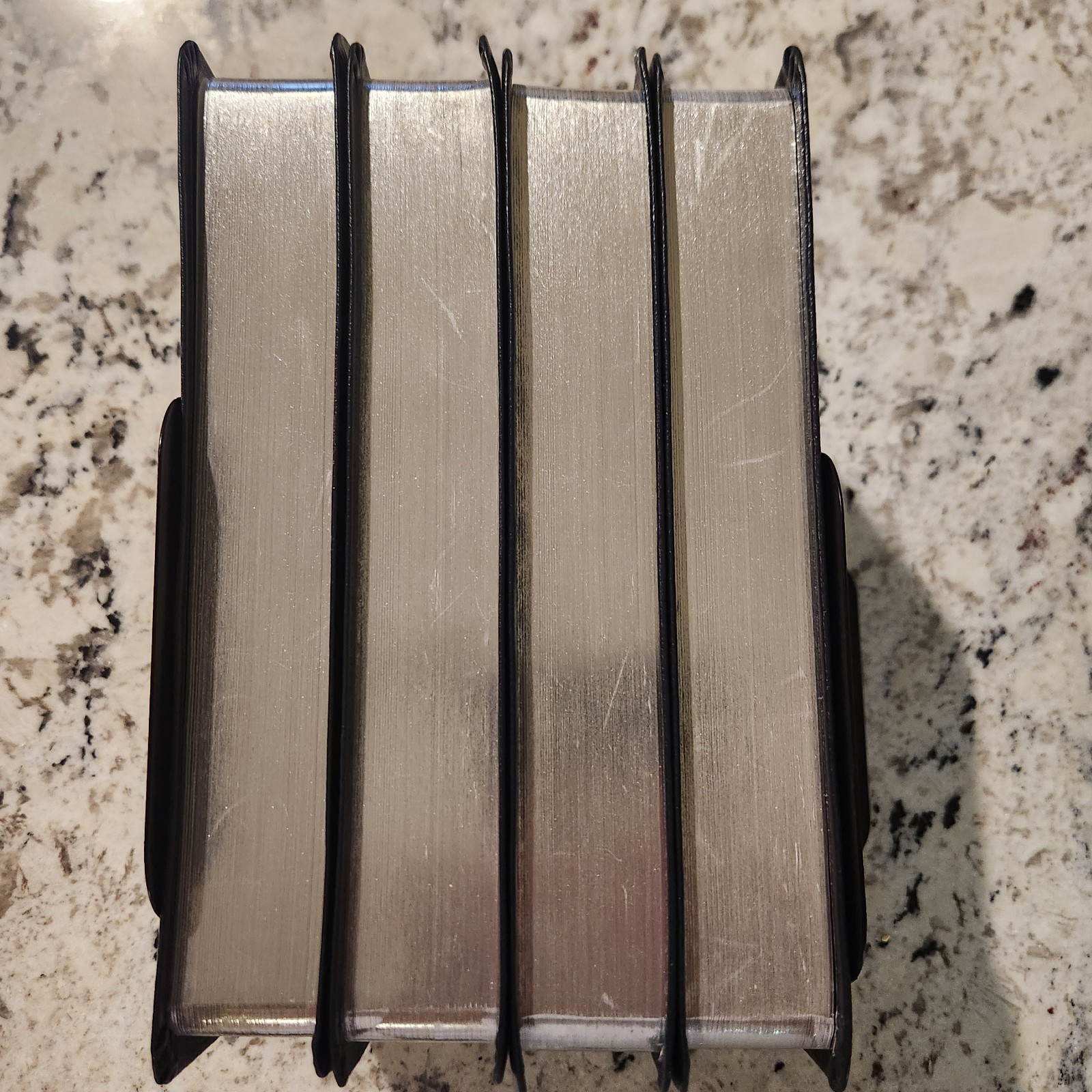 PRICE SLASHED! *LOT OF 4*Charles Stanley Life Principles Bibles *Genuine Leather