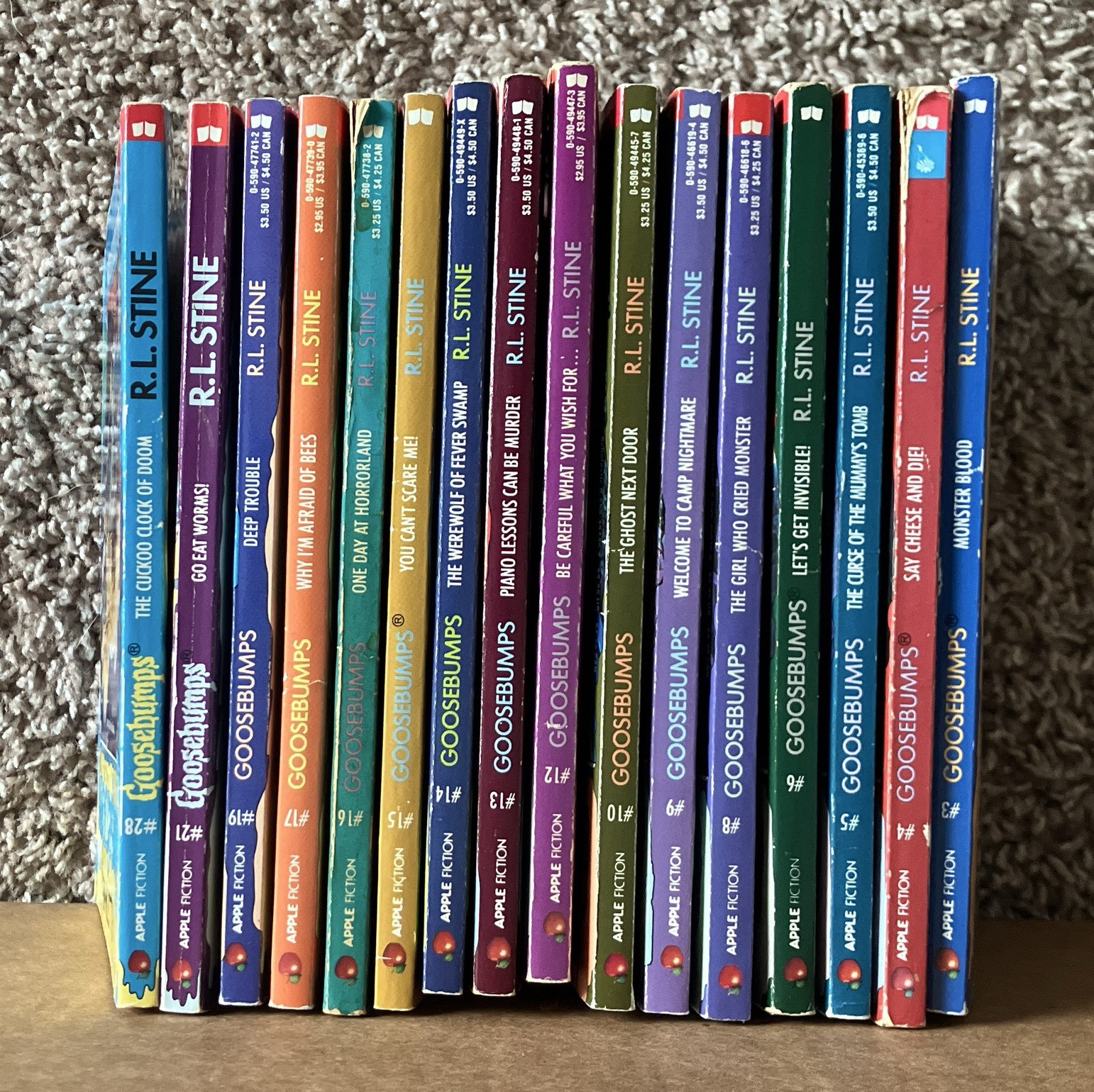 R.L. Stine Goosebumps Paperback Lot of 16 Scholastic Ages 9-12 Horror 1990s