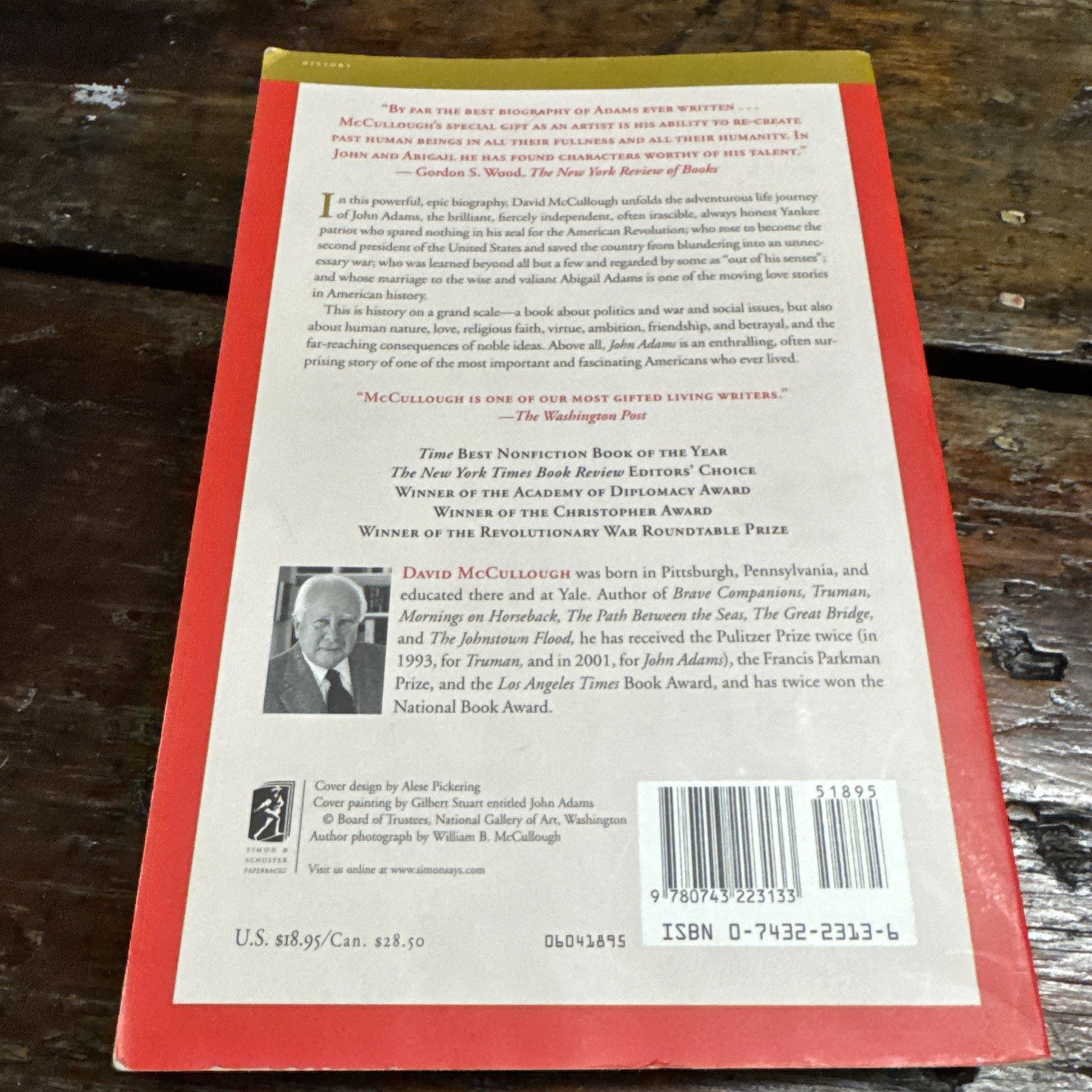 John Adams by David McCullough (2002, Trade Paperback)